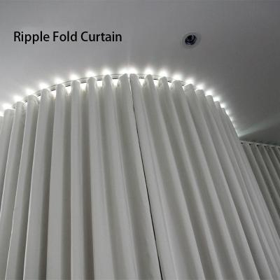 China Modern Ripple Pleat Curtain Zwave Curtain With Smart Curtain Motor for sale