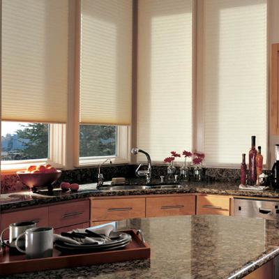 China Anti-UV Persian Window Curtain Design Automatic Honeycomb Blinds for sale