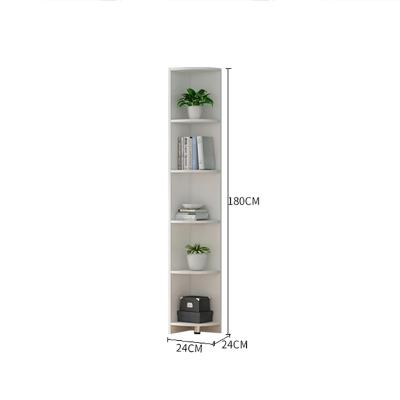 China Foldable Living Room Funiture Bookshelf Cabinet Storage Student Book Display Shelf Wooden Bookshelf for sale