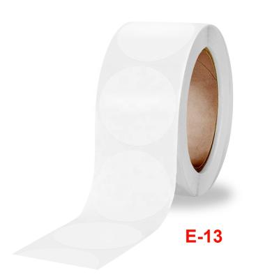 China Custom Waterproof 1inch 1.5inch 500pcs Round Transparent Label Stickers For Gifts Wrapping for sale