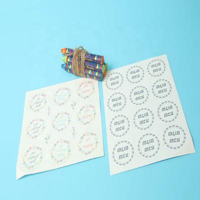 China Temporary Round Adhesive Clear Transparent Vinyl Stickers For Decorative for sale