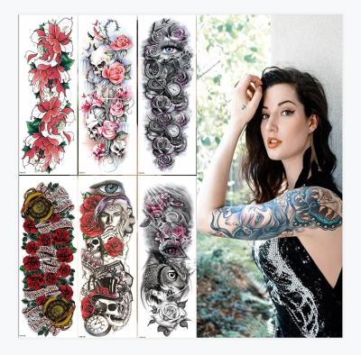 China Temporary Temporary Sticker Body Tattoo Sleeves Extended Arm Tattoo Stickers for sale