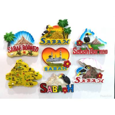 China Shape Kitchen Tourist Decor Fridge Magnet Resin World Travel Souvenir Collectibles World Famous Building for sale