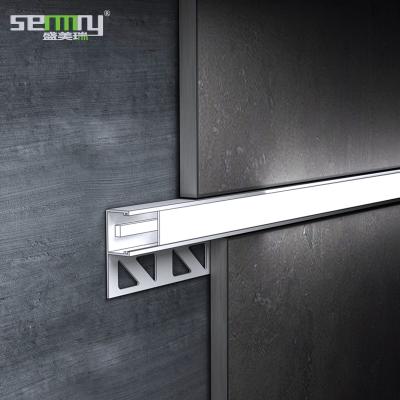 China Modern High End Custom Aluminum LED Tile Height Balance Bar Edge Guard Tile Trim Corner for sale