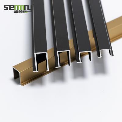 China New Product Modern Metal Dark Edge Tile U Joint Panel for sale