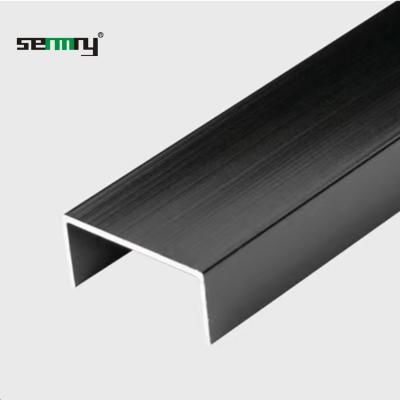 China Modern Wholesale Modern U Bar Tile New Product Aluminum Trimming Profile For Strip for sale