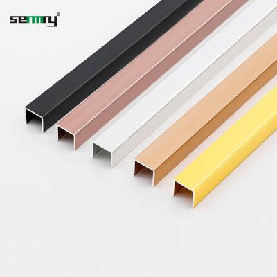 China Wholesale Modern Aluminum U Profile Bathroom Accessories Hot Selling Aluminum Extrusion Trimming for sale