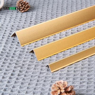 China Modern High End Custom Aluminum Alloy Square Round L Shape Tile Trim Edge Profile for sale