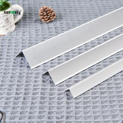 China Wholesale Modern Aluminum Alloy Tile Trim Flooring Accessories Extruded Aluminum L Trimming For Decoration for sale