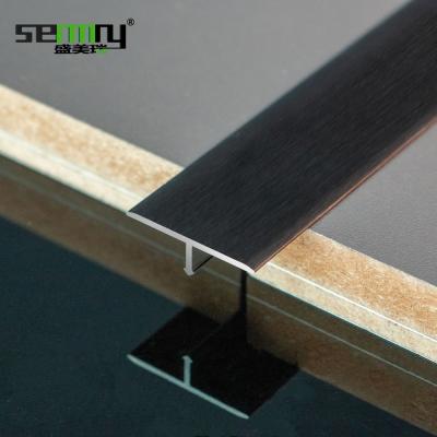 China Modern Wholesale Waterproof Polishing Aluminum T Shaped Decorative Tile Trim Mirror Aluminum Metal Junction Panels for sale