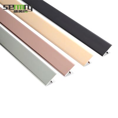 China Modern Wholesale Matte Decoration T Shaped Tile Trim Anti Slip T Corner Aluminum Tile Trim for sale