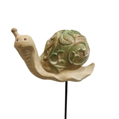 China Hot Sale Custom Ceramic Garden Home Decor Easter Snail Opens Outdoor Garden Supplies Ornament Decorations for sale