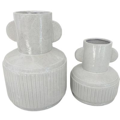 China Art Deco Home Decoration Tabletop Soft Living Room Ceramic Flower Vase Arrangement for sale