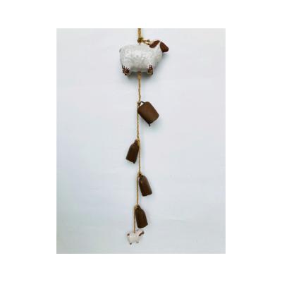 China Ceramic Hanging Bell Wind Chime Wholesale Ceramic Garden Supplies Small Decorations for sale