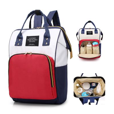 China Factory Wholesale Anti-theft Portable Waterproof Yearbook Backpack Mummy Baby Diaper Bag Outdoor Backpack for Travel for sale