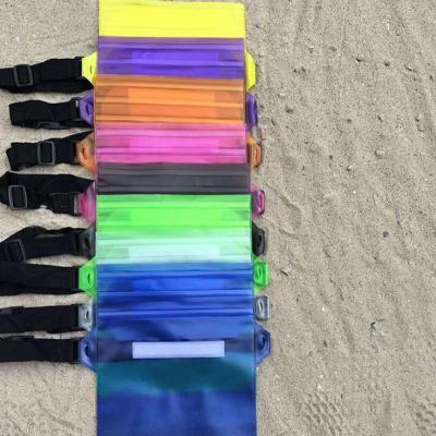 China Water Proof Beach Waist Bag Pouch Bag High Quality Cheap Swimming Running PVC Belt Fanny Pack Waist Bags for sale