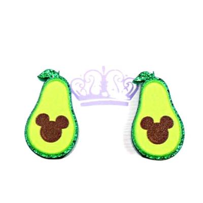 China Original Sale ERS128ER1015 Cute Orange and Mouse UV Cute Fruit Avocado Printing Acrylic Earrings for sale