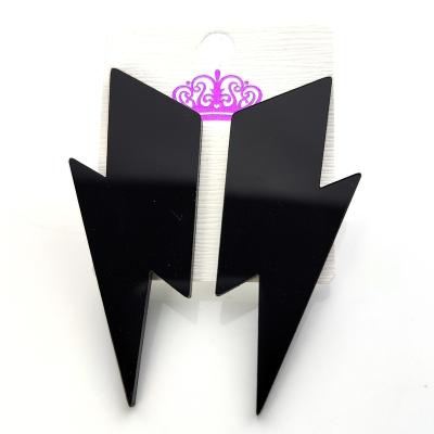 China Hot Sale ERS364HP030 Acrylic Laser Drop Earrings Year Round Eco-friendly Simple Cute Lightning Mirror for sale