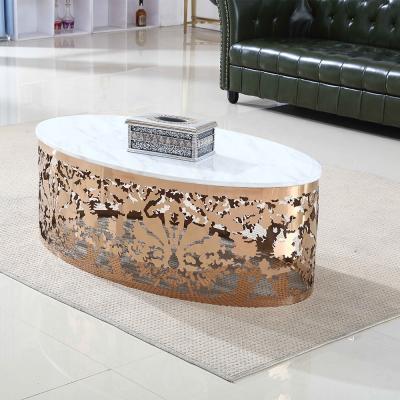 China Lei C846 modern modern luxury marble coffee table for living room for sale