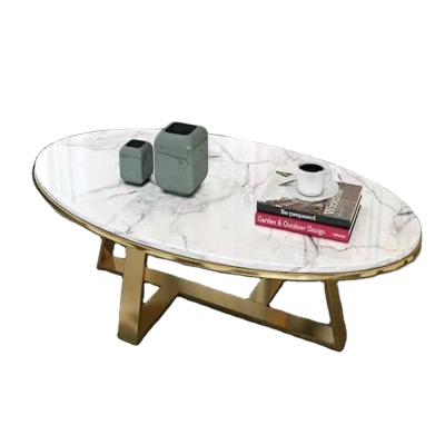 China Lei C828 Modern Marble Metal Coffee Table for sale