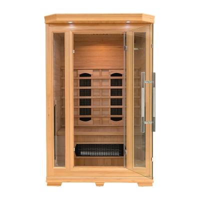 China Computer Control Panel High Quality Western Sauna Wooden Far Infrared Saunas Traditional Sauna Room for sale