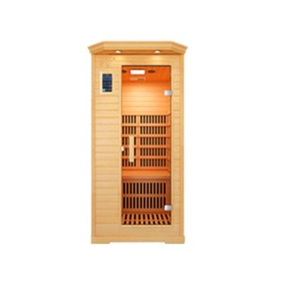 China Top Selling Computer Control Panel Guaranteed Quality One Person Home Use Infrared Sauna Room For Fat People for sale