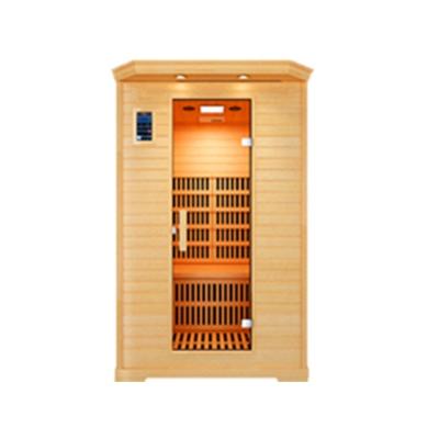 China High Quality Complete Computer Control Panel Accessories 2 Person Hemlock Sauna Room for sale