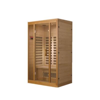 China Computer Control Panel Factory Supply Great Price Quality 2 Person Sauna Dry Wood Far Infrared Room for sale