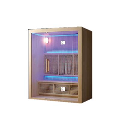 China Wholesale high quality outdoor traditional computer control panel 3 person sauna room for sale