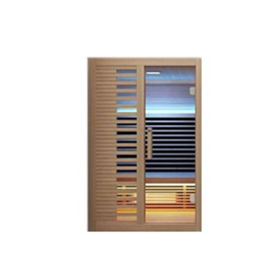 China New Popularity Computer Control Panel Infrared Cabin Sauna Pod Special Hot Selling Infrared Wood Fired Body Sauna Room 3 Seater for sale