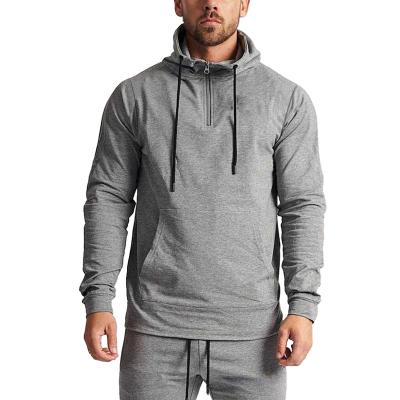 China Wholesale Cotton Spandex Long Sleeve Workout Pullover Hoodie Sweatshirts for Men for sale