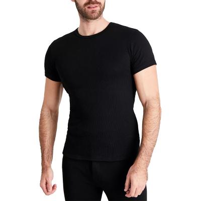 China Wholesale Custom Casual Short Sleeve Sport Men Slim Fit Blank Fitted Polyester T-shirt for sale