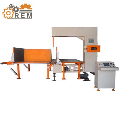 China Manufacturing Plant Semi Vertical Foam Slice Machine / Sponge Vertical Cutting Machine With Different Sizes for sale