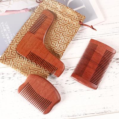 China 2022 New Arrival Travel 3 in 1 Beard Comb Men s Beard Comb and Wood Brush Set for sale