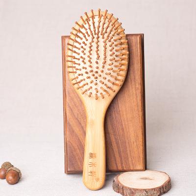 China Wholesale Custom Logo High Quality Natural Eco-friendly Scalp Massage Paddle Bamboo Hair Brush Naturally Eco-Friendly for sale