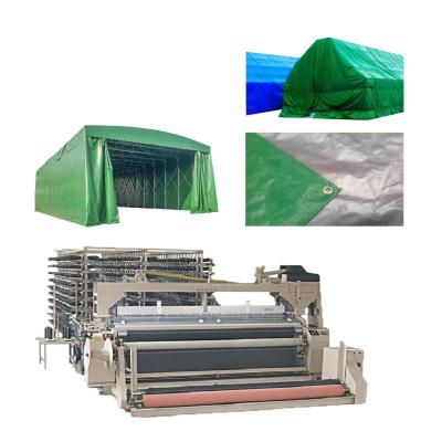 China Water Jet Loom Plastic Bag PP PE Cloth Plastic Weaving Machine For Tarpaulin Cloth Te koop