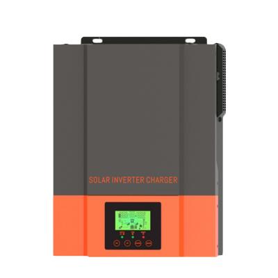 China High Frequency Pure Sine Wave Hybrid PowMr Charge Controller 2.4KW Solar Inverter 348*270*95mm 24V 220V 80A MPPT for sale