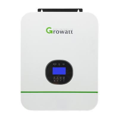 China Growatt 5KW 48V 220V SPF 3000TL 5000TL HVM P 5000W 24v 48v Solar Inverter Output Voltage Solar Inverter 115*300*400mm for sale