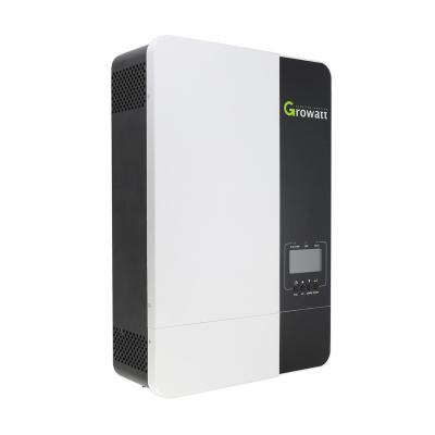 China Support with or without battery Growatt 5KW 5KVA SPF 5000ES 5000W 3500W 60A 80A MPPT WIFI module works without batteries off grid solar inverter for sale