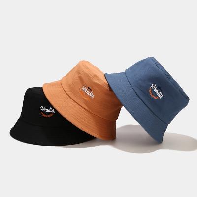 China 2021 new stock next wholesale picture 5 color embroidery bucket hat custom for sale