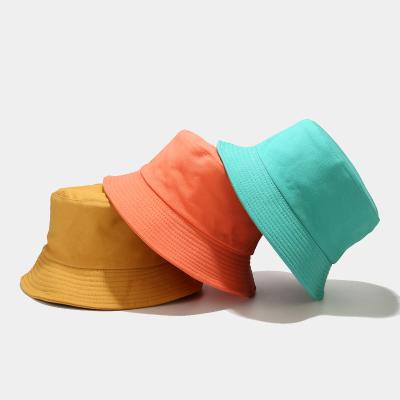 China 2021 New Next Picture Wear Reversible 12 Color Stock White Two Side Bucket Hat for sale