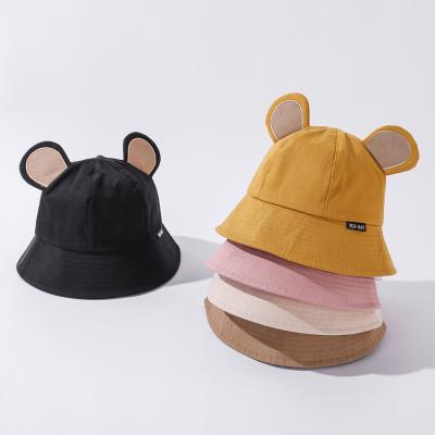 China 2021 New Next Picture Women Summer Style Cute Color Bucket Hat With Cartoon Ear for sale