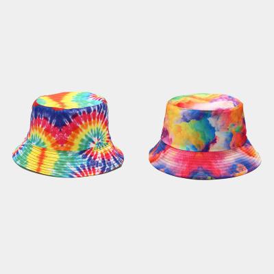 China Wholesale New Picture 7 Colors Available Tie Dye Hot Style Tie Dye Bucket Hat for sale