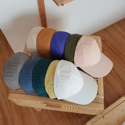 China COMMON Wholesale Custom Logo Simple Soft Top Baseball Cap Spring And Sunshade Solid Color Summer Sunshade Hat for sale