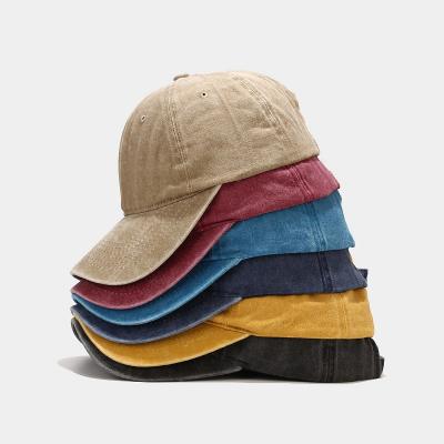 China JOINT hot sale in Europe and the United States wash the sun retro baseball cap custom hat simple outdoor soft hat logo for sale