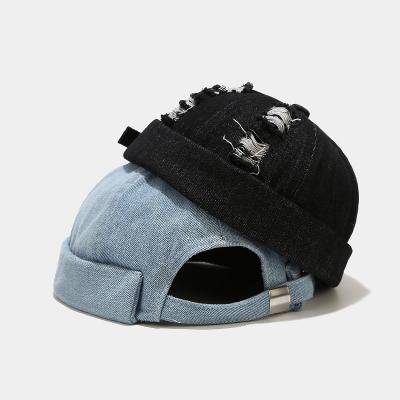 China 2021 New Coming COMMON Cotton Denim Skull Empty Hats for sale