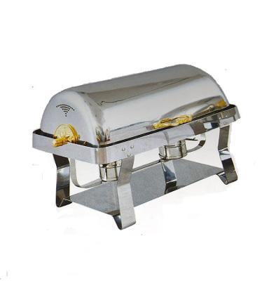 China Chafing Dish With Gold Handle Stainless Steel Chafing Dish Banquet Beetle for sale