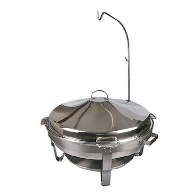 China With Hanging Lid Stainless Steel Food Warmer Chafing Dish With Hanging Lid for sale