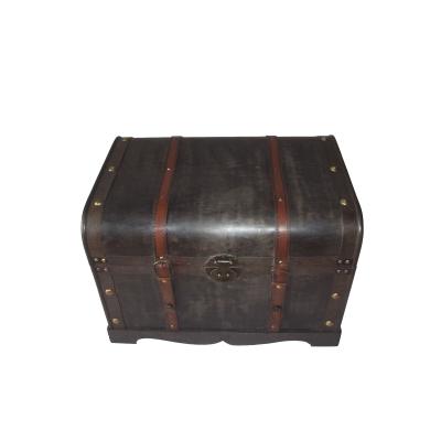 China China High Quality Wooden Trunk Storage Carved Wooden Trunk Treasure Chest for sale