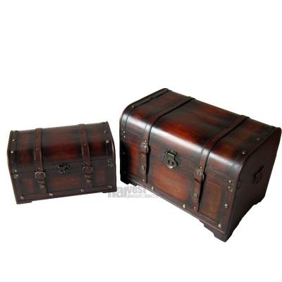 China Lovely Vintage Sustainable Style Home Decorative Wooden Storage Trunk for sale